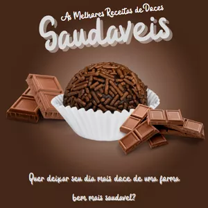 Imagem de capa para o Ebook 50 RECEITAS DE DOCES SAÚDAVEIS!
