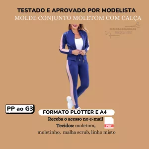 Imagem de capa para o Ebook Molde Conjunto moletom com calça