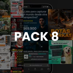 Imagen de portada para Ebook Pack 8 - GEMS Landing + GPT Landing + GEMS Imágenes Publicitarias + PACK 100 CÓDIGOS PARA SHOPIFY