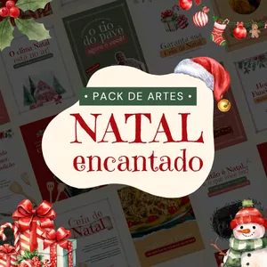 PACK CANVA NATAL ENCANTADO | COZINHEIRAS & CONFEITEIRAS
