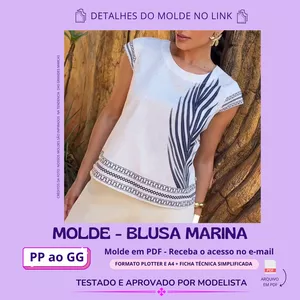 Imagem de capa para o Curso online Molde Blusa Marina