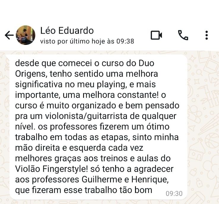 Depoimento Leo