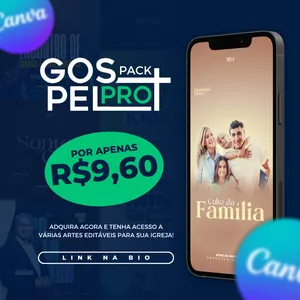 Imagem de capa para o Ebook Pack Gospel Pro (Canva)