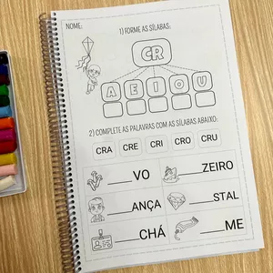 Imagem de capa para o Ebook Sílabas Complexas - Caderno de Atividades 