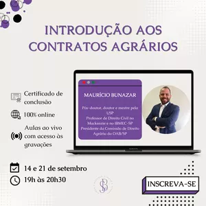 Imagem de capa para o Curso online Introdução aos Contratos Agrários