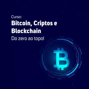 Imagem de capa para o Curso online Bitcoin, Criptos e Blockchain - do zero ao topo
