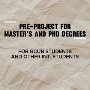 Cover image for Ebook MSc. and PhD Pre-project templete