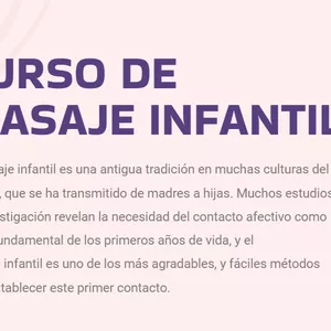 Imagen de portada para Curso online Curso masaje infantil