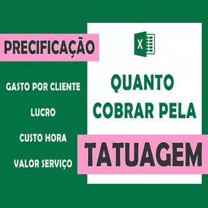 Imagem de capa para o Curso online Planilha de Precificação para Estúdio de Tatuagem