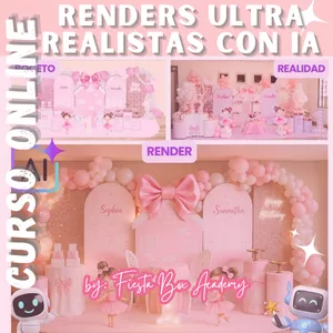Imagen de portada para Curso online Renders ultra realistas de decoraciones con Inteligencia Artificial