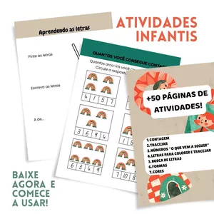 Imagem de capa para o Ebook Menu de Atividades Matinais: Printable de Educação Infantil para Crianças de 3 a 6 Anos