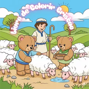 Imagem de capa para o Ebook Ebook - Livro de Colorir Cristão