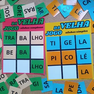 Imagem de capa para o Ebook Jogo da velha silábico 