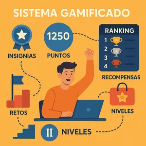 Imagen de portada para Curso online Sistema gamificado