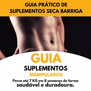 Imagem de capa para o Ebook Guia Prático de Suplementos Manipulados Seca Barriga