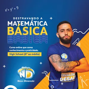 Imagem de capa para o Curso online Destravando a Matemática Básica - High School (8º ao médio)