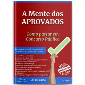 Imagem de capa para o Ebook A Mente dos APROVADOS: Como passar em  Concurso Público