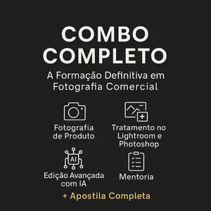 Imagem de capa para o Curso online 🎁 Combo Completo – A Formação Definitiva em Fotografia Comercial