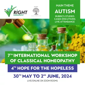 Cover image for Online course 7th Workshop Internacional/5th Hope Right Homeopathy Online