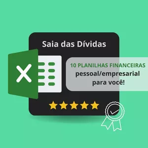 Imagem do curso Saia das Dívidas! 10 Planilhas Financeiras pessoal/empresarial para você.
