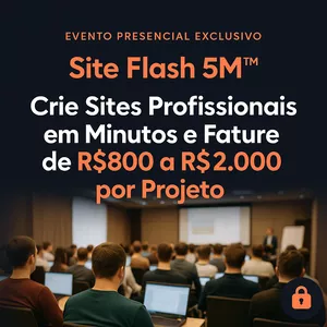 Imagem de capa para o Evento presencial Site Flash 5M™