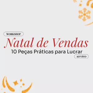 Imagem de capa para o Evento online WORKSHOP NATAL DE VENDAS