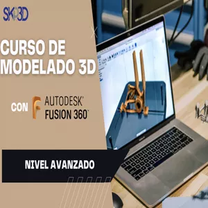 Imagen de portada para Curso online Curso de Modelado 3D mediante Fusion 360 (Avanzado)