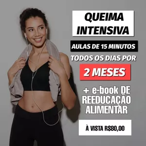 Imagem de capa para o Curso online QUEIMA INTENSIVA EM 15 MINUTOS DIARIOS
