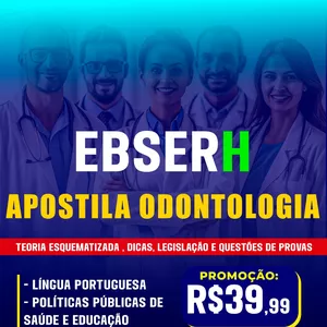 Imagem de capa para o Ebook APOSTILA ODONTOLOGIA EBSERH 2026
