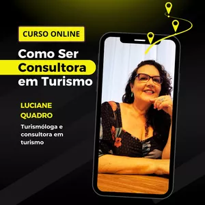 Imagem de capa para o Curso online Curso e Mentoria "Como ser consultor(a) online na área de turismo"