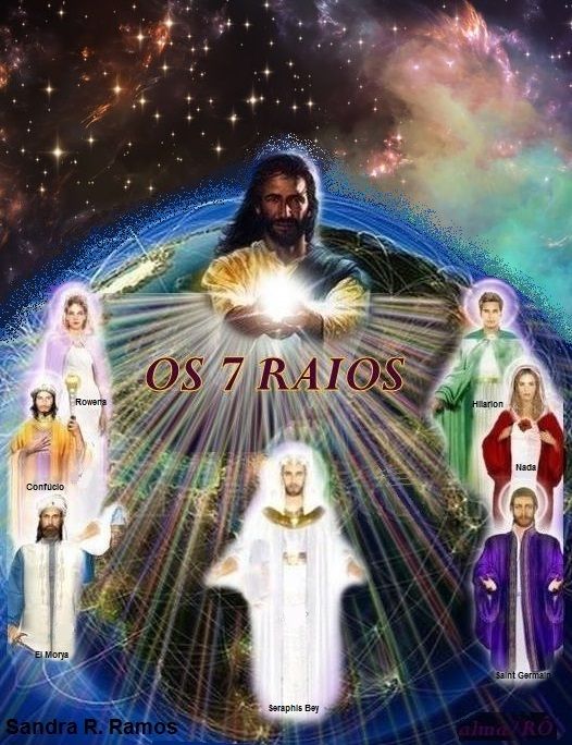 Imagem do curso 12 meditações com os 7 raios, canalizando cada mestre, com músicas clássicas