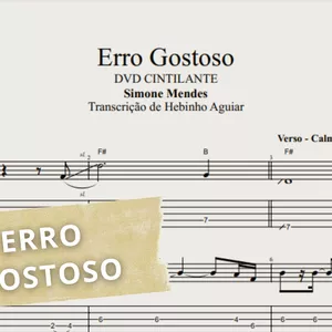 Erro Gostoso - Simone Mendes Contrabaixo latura Chords & Tab