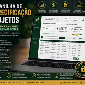 Imagem de Ferramenta de precificação de Projetos criado por Engenharia dois pontos na hotmart