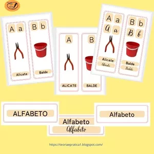 Imagem de capa para o Ebook Alfabeto - Objetos