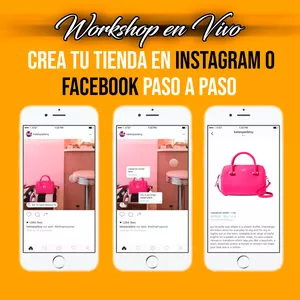 Imagen de portada para Curso online Crea tu Tienda en Instagram o Facebook paso a paso en 2 horas 