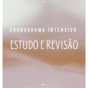 Imagem de capa para o Ebook Cronograma intensivo estudo e revisão pro enem 