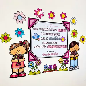 Imagem de capa para o Ebook Painel e Lembrancinha Dia da Mulher