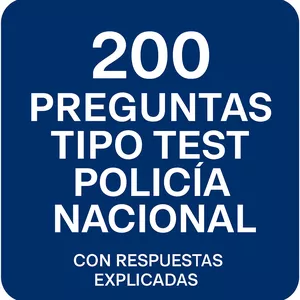Imagen de portada para Ebook 200 Preguntas Tipo Test – Policía Nacional 