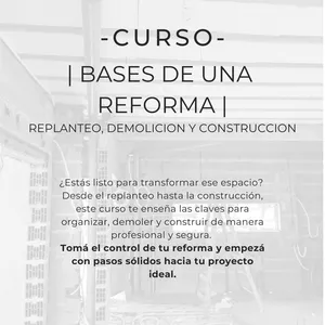 Imagen de portada para Curso online BASES DE UNA REFORMA: REPLANTEO, DEMOLICIÓN Y CONSTRUCCIÓN