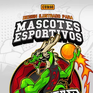Imagem de capa para o Curso online Design Ilustrado para Mascotes Esportivos