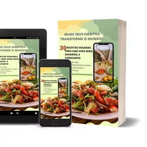 Imagem de capa para o Ebook Top 30 Receitas Veganas