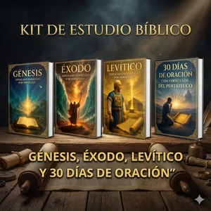 Imagen de portada para Ebook Kit De Estudio Bíblico:  Génesis, Éxodo y Levítico, Con un Devocional de 30 días de Oración