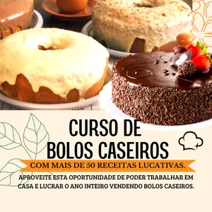 Imagem do curso Curso de Bolos Caseiros Lucrativos - AGIR