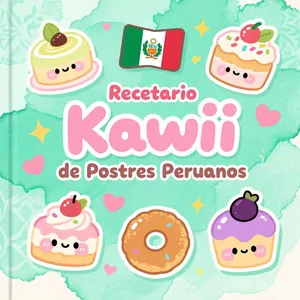 Imagen de portada para Ebook 🍰✨ Recetario Kawaii de Postres Peruanos ✨🍰