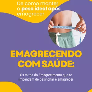 Imagem de capa para o Ebook EMAGRECENDO COM SAUDE