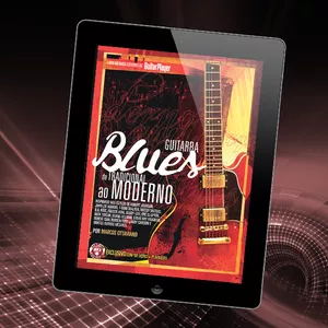 Imagem de capa para o Ebook Guitarra Blues • Do Tradicional ao Moderno • Marcos Ottaviano