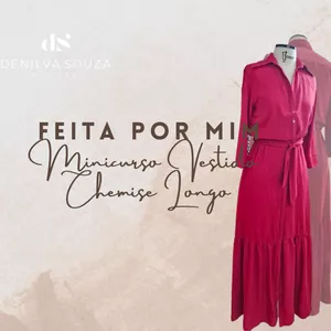 Imagem de capa para o Curso online FEITA POR MIM_VESTIDO CHEMISE LONGO