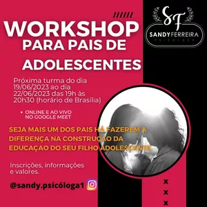 Imagem de capa para o Evento online Workshop para Pais de Adolescentes
