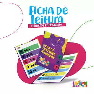 Imagem de capa para o Ebook Atividade de Matemática - Fichas de Números por Extenso