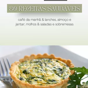 Imagem de capa para o Ebook Guia de 80 Receitas Saudáveis